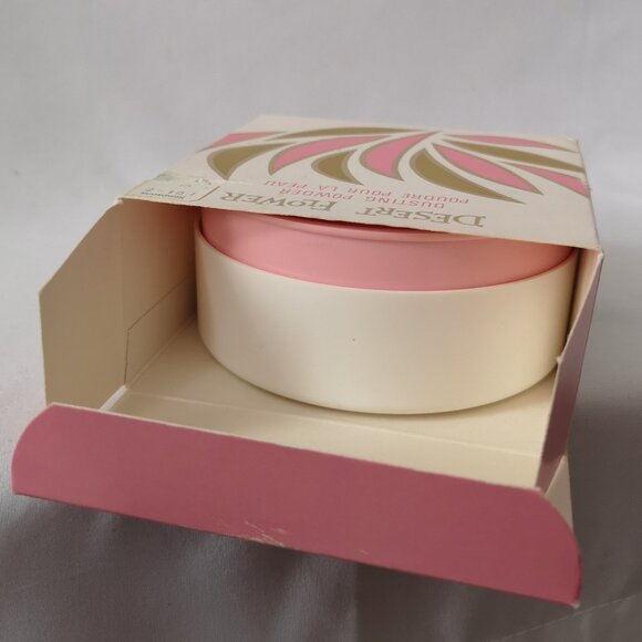 Hard to Find New Old Stock Vintage Desert Flower Powder Art Deco Box Design - Picture 3 of 7